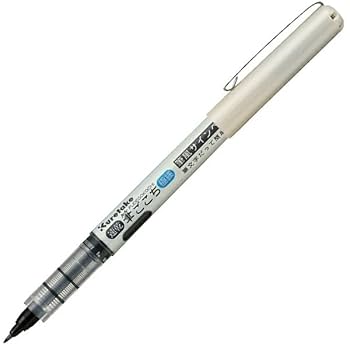 ここるん Amazon | 呉竹 筆風サインペン 速乾 筆ごこち 極細 黒 QDLS4-10S